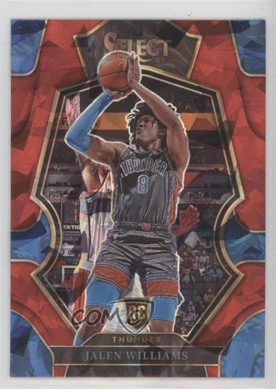 2022 Panini Select Premier Level Red Cracked Ice Prizm Jalen Williams #167 1r76