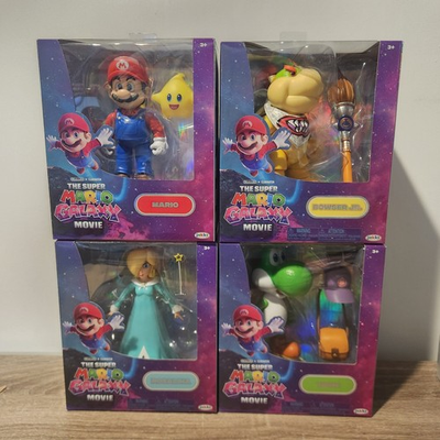 #ad Super Mario Galaxy Movie 5” Figure Full Set Mario Yoshi Bowser Jr Rosalina $158.95