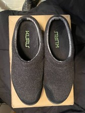 Men s KURU DRAFT Slip-On Sneaker Clog House Shoe/Slipper CharcoalBlack Size 1 2
