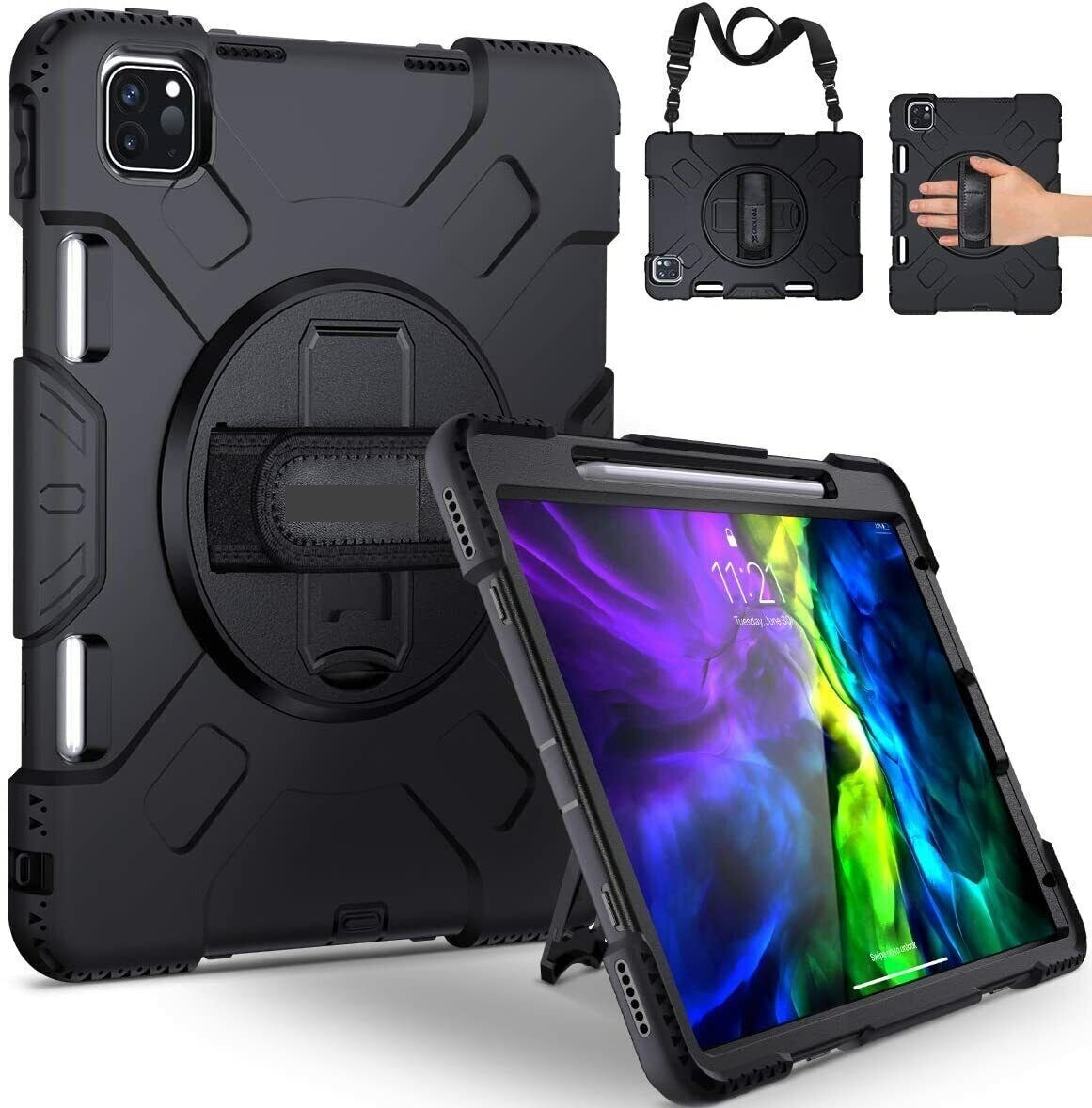 iPad Pro 11 Case Military Grade Protection Cover With Pencil Holder SHockproof-image