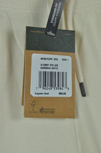 The North Face Jogginghose Damen 2XL Garment Dye Sweatpants Gardenia Weiß Neu mit Etikett - Bild 3 von 8