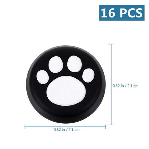 16 Pcs Silicone Cap with Handle Paw Print Stick Caps Cat Claw Thumb Grip - 第 9/12 張圖片