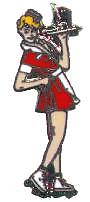 CAR HOP PIN - Yup! Roller Skates!, K@@L - Picture 1 of 1