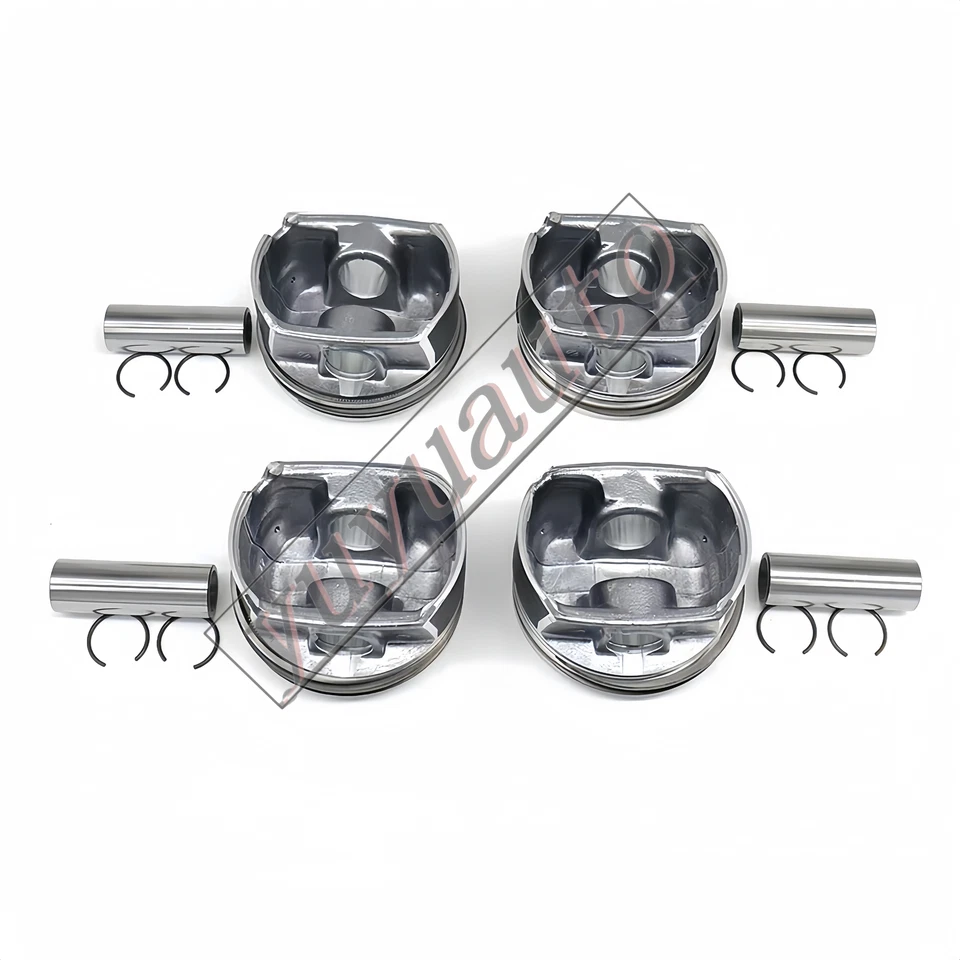 4x Pistons & Rings Φ20mm / 82.5mm For VW GTI MK5 MKV Audi A3 A4 2.0 TFSI BPY BWA — 第 4/4 张图片