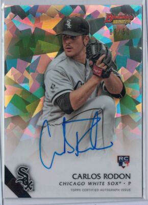 2015 Bowmans Best Carlos Rodon Atomic Refractor Autograph RC #09/50 Chicago