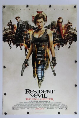 Resident Evil The Final Chapter 2016 DS Original Movie Poster 27'' x 40''
