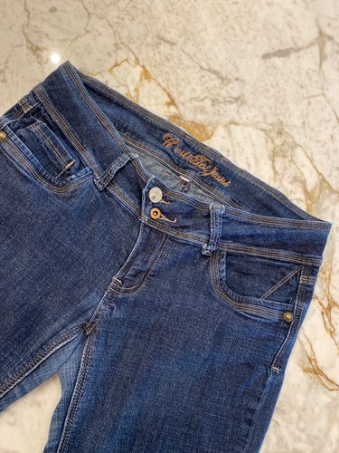 C'est Toi Blue Jeans Juniors Size 9 Boot Cut Low Rise - Picture 2 of 12