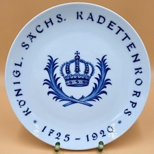 Porzellanmanufaktur Meissen, Porzellanteller K&ouml;niglich S&auml;chsisches Kadettenkorps