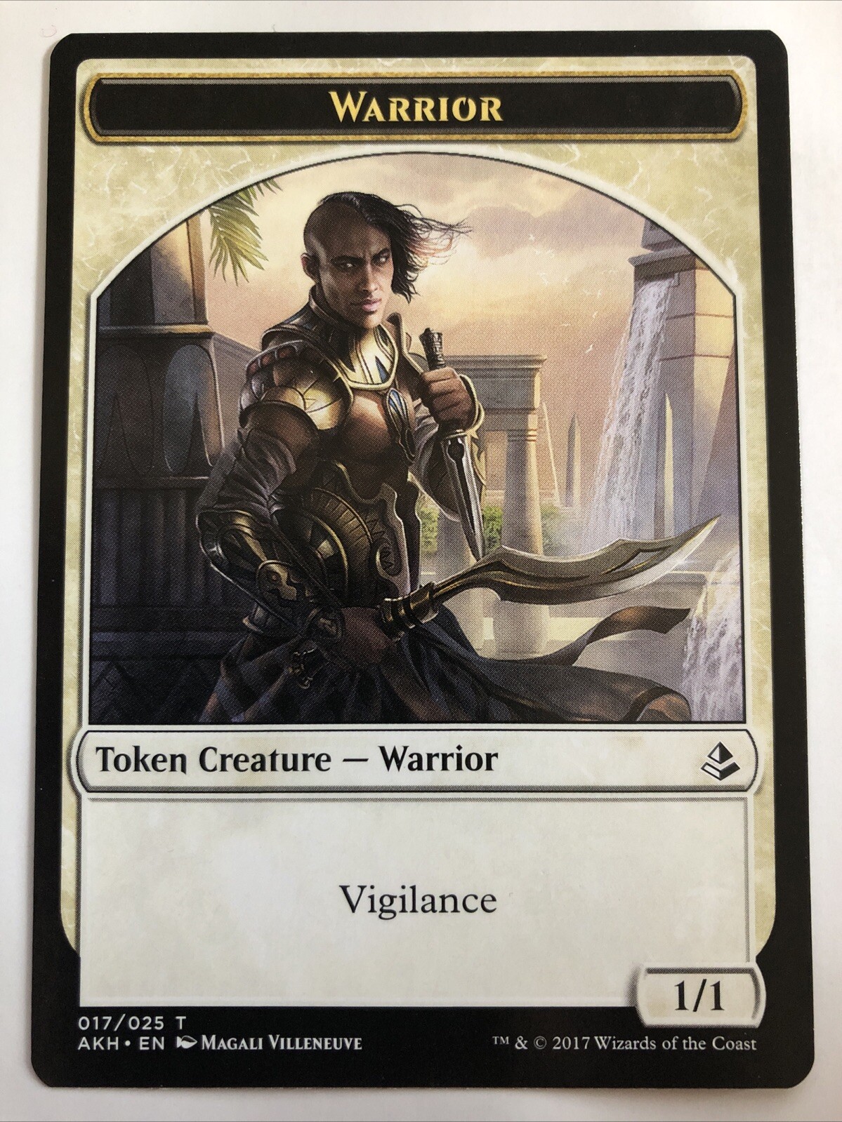MTG Amonkhet Warrior Token 017/025 NM