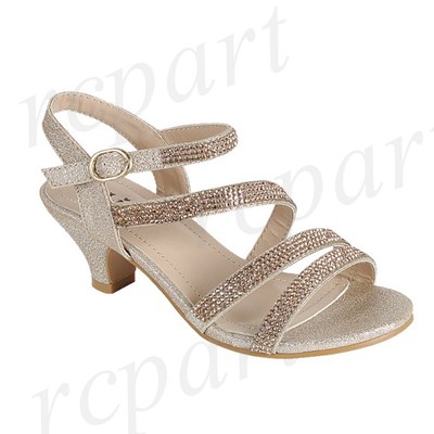 girls gold wedding shoes