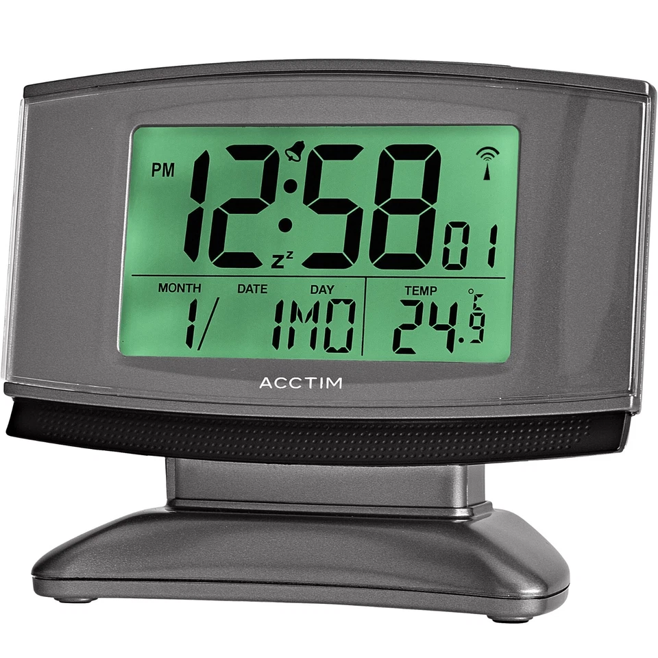 Acctim Cuba Digital Alarm Clock Radio Controlled Smartlite� Date & Temperature - Image 2 of 4