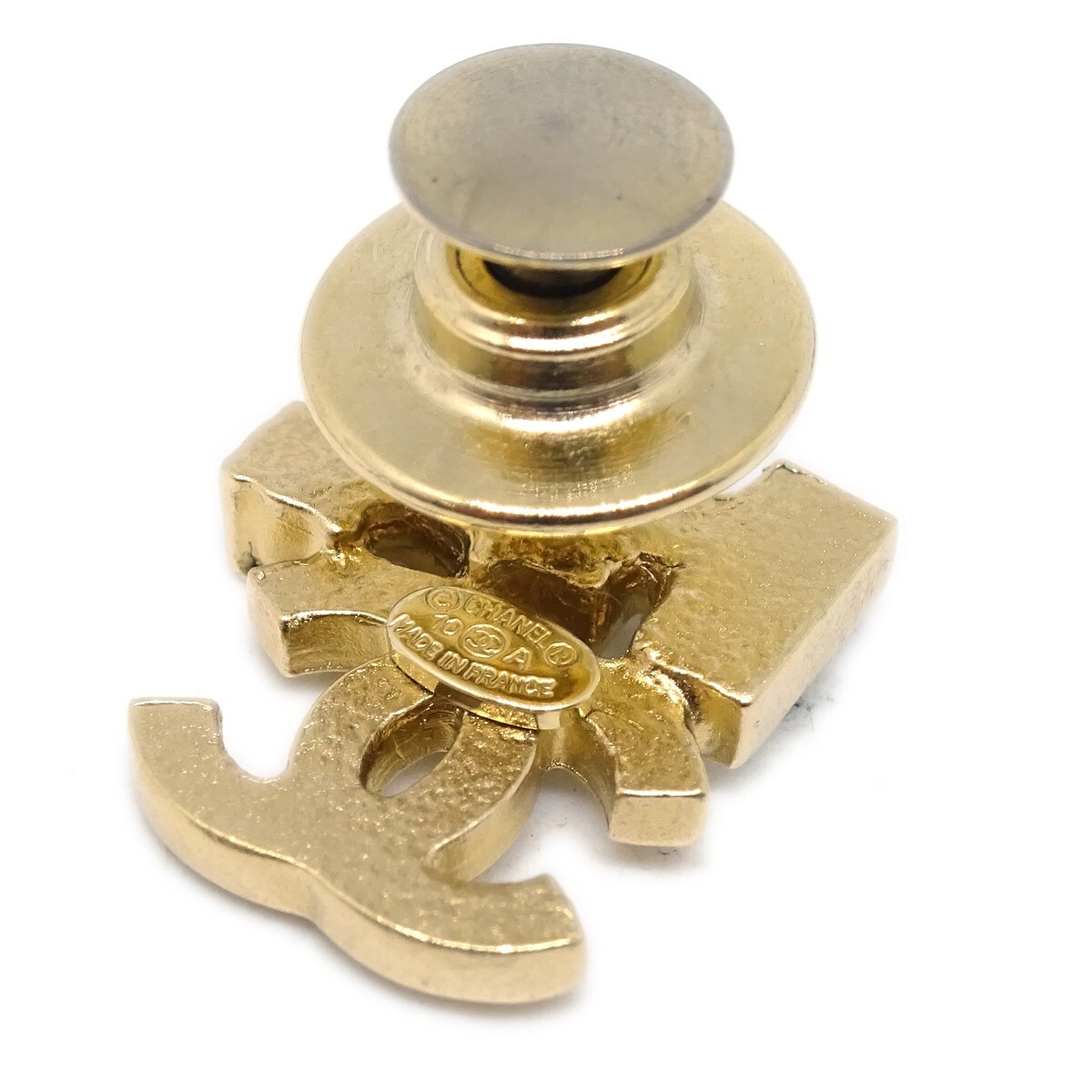 Chanel 3set Brooch Pin Rhinestone Gold 10A 174446 | eBay