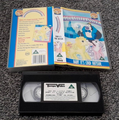 MY LITTLE PONY BABY IT'S COLD OUTSIDE PART 1 & 2 PAL VHS VIDEO KIDS CHILDREN