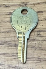 5x Eagle Lock Co 0754 MK Key Blanks Brass USA Made Vintage NOS