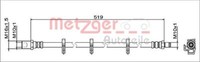 Metzger 4112047 Bremsschlauch Hinten Links Rechts 519 Mm FüR Iveco