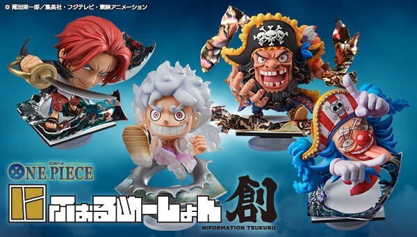 One Piece Niformation Tsukuru New Four Emperors Figure Shokugan