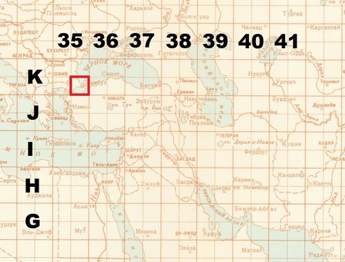 Russian Soviet Military Topographic Maps - ISTANBUL (Turkey) 1:500 000, ed.1988 - Picture 4 of 4
