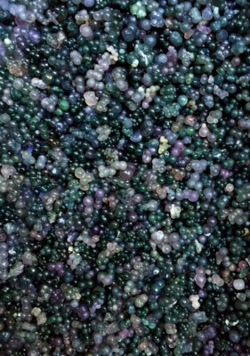 100g Natural Botryoidal Chalcedony Starlight Purple Grape Agate Grain ag002