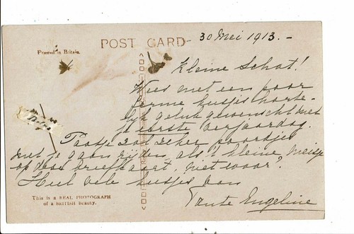 CPA Carte Postale-Pays Bas Fantaisie- Une fillette sur le dos de sa mère 1913 VM - Picture 2 of 2