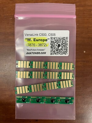 16 Toner Chip (3876 - 3872) Refill for Xerox VersaLink C500, C505 Printer 