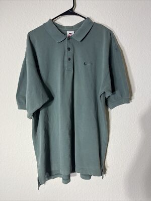 Nike Golf Polo Men's Large Green Short Sleeve Shirt RN#56323 CA