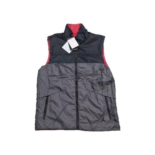 🚨 Nike Air Jordan 545949 606 Reversible Thermore Red Grey Winter Vest Men SZ S - Picture 5 of 13