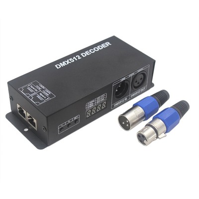 DMX512 Decorder LED Controller 3 Channels 3X8A 288W Digital Display DC 12V-24...