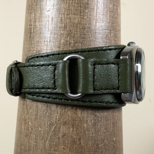 Roxy by Nixon Women T40314 Camouflage Dial 30mm Green Leather Quartz Watch 7" - Picture 5 of 13