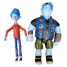 Disney Pixar Onward Ian  Barley Lightfoot 7" Figures Blue Elf Lot of 2 Toys