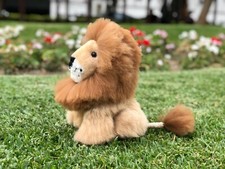 Handmade Alpaca Fur Lion, Soft Stuffed Animal Lion, Alpaca Plus Lion For Kids
