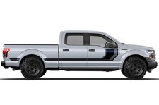 Vinyl Decal Wrap Rally Stripe 2 For Ford F-150 15-17 Blkngray Supercrew 6.5 Bed Vinyl Decal Wrap Rally Stripe 2 For Ford F-150 15-17 Blkngray Supercrew 6.5 Bed