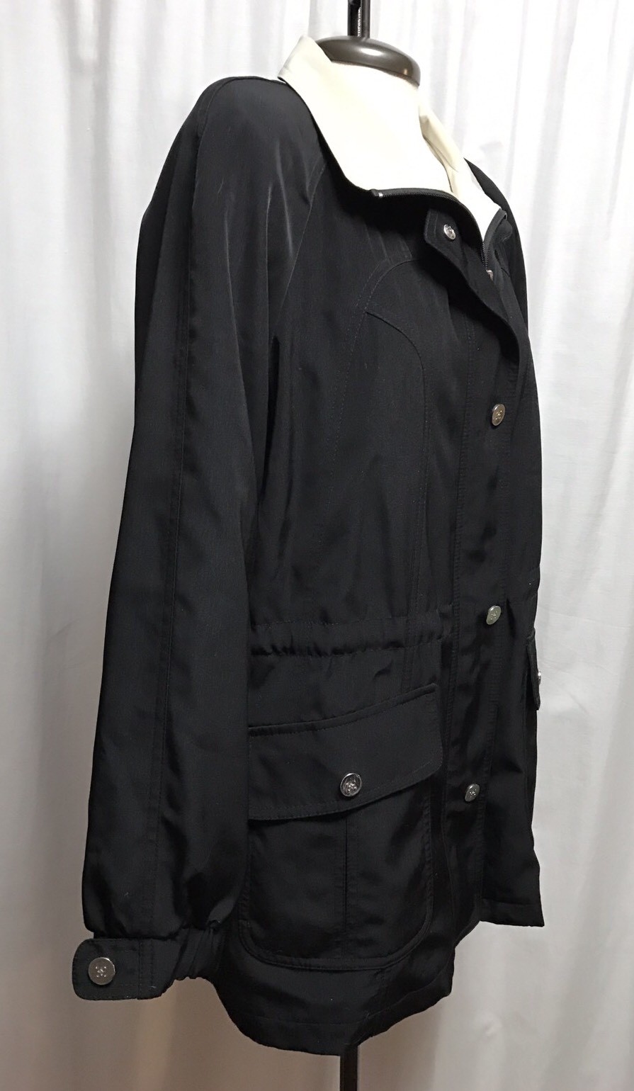 Gallery Classic Black Petites Lightweight Fall Jacket Women's MP Spring
