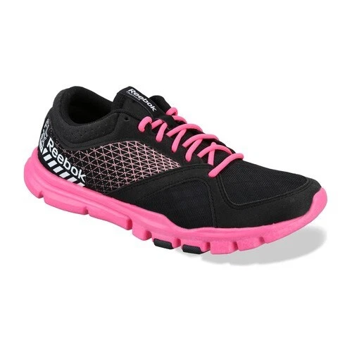 Reebok Yourflex Trainers Black/Pink/White |