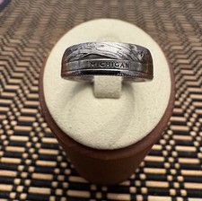 Handcrafted Coin Ring US Quarter Clad Year 2018 Size 7 1/2 Michigan