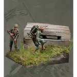 1/35 2pcs Resin Model Kit US Marines Pacific 1944 WW2 with base Unpainted