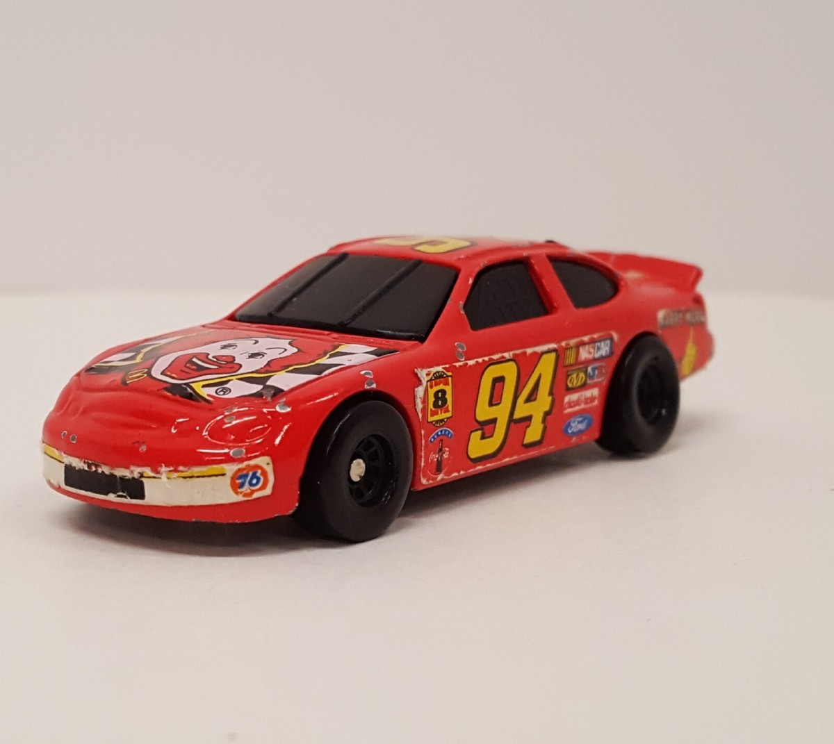 Set of 4 - 1998 McDonalds Happy Meal NASCAR Series Hot Wheels