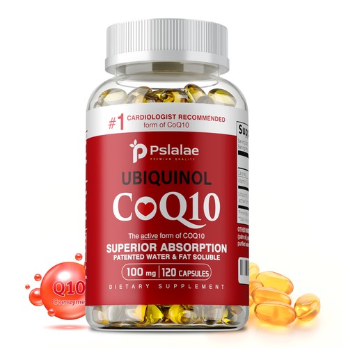Ubiquinol CoQ10 Capsules 100mg - Anti-oxidation, Heart Health, Energy Support