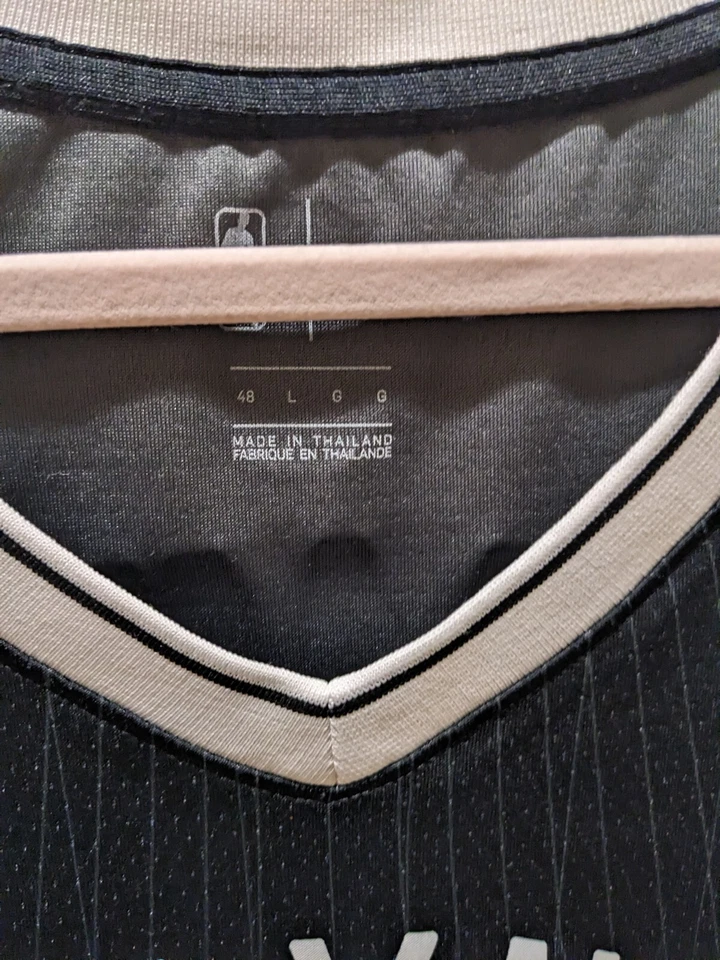 Jeremy Lin Men's 48 L Nike City Edition Swingman Brooklyn Nets Jersey Black - Image 3 of 4