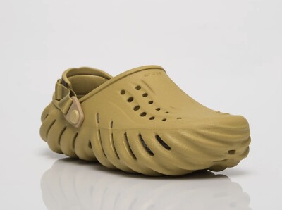 NEW Crocs Echo Clogs Desert Grass (207937-76A) Shoes Slides MENS