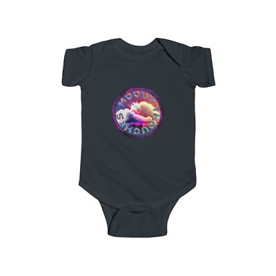 Moody Thoughts Purple Galaxy Infant Baby Unisex Short Sleeve Bodysuit