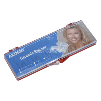 Brackets En Céramique Orthodontiques AZDENT - Modèle 5*5 MBT.022 Avec Hooks - 20 Pièces/kit