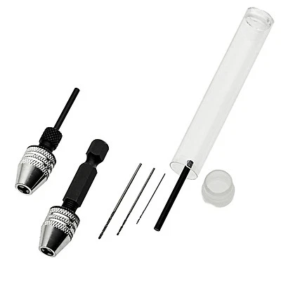 EXPO 12820 PROFFESIONAL MICRO CHUCK SET WITH 3 HSS DRILL BITS SUIT DeWALT ETC