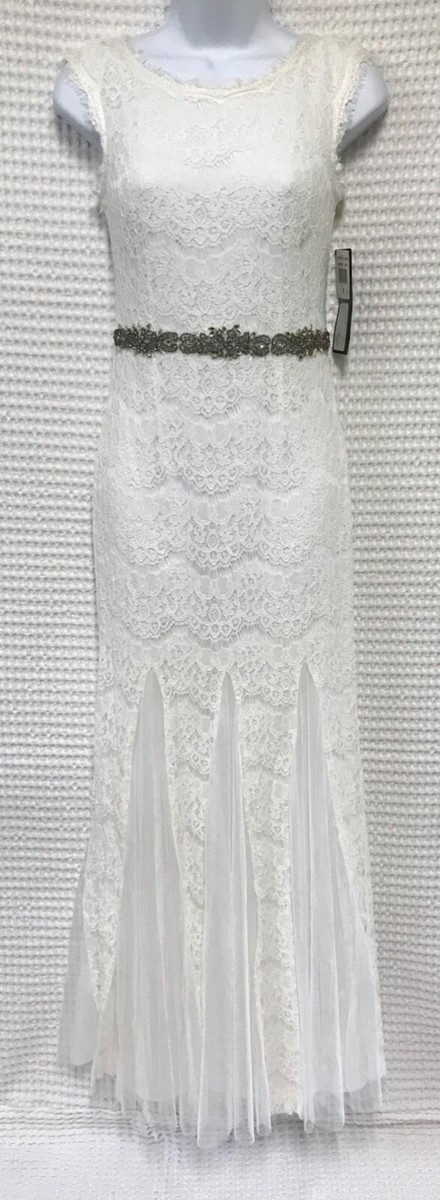 charlotte russe white lace dress Women's Dresses Monte Carlo Strapless Ruffle Dress Lace White XL by Selfie Leslie main image 0