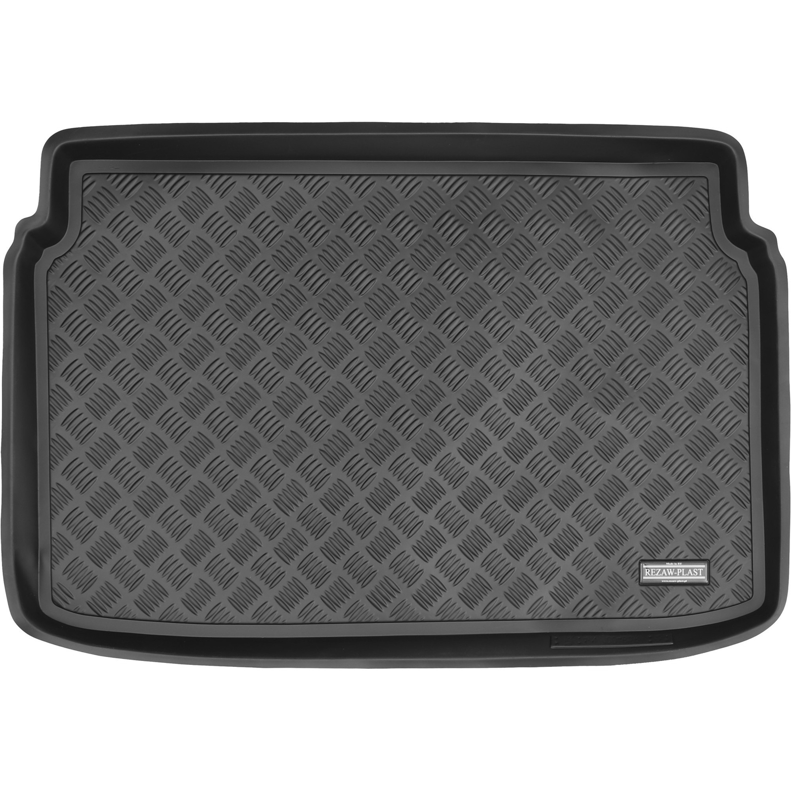Tapis de coffre Ford EcoSport II Rezaw-Plast antidérapant en caoutchouc noir pour planche 2012-2022