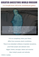 Abraham Lincoln / GAWM Poster / Giant Human Fossil