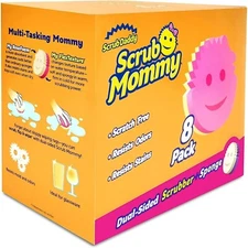 NEW Scrub Daddy Scrub Mommy 8ct Sponges  dual sided scrubber- Box NIB