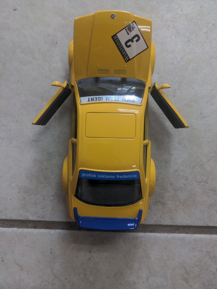 Burago 1993 BMW M3 GTR GT Cup Made In Italy #5544 Yellow