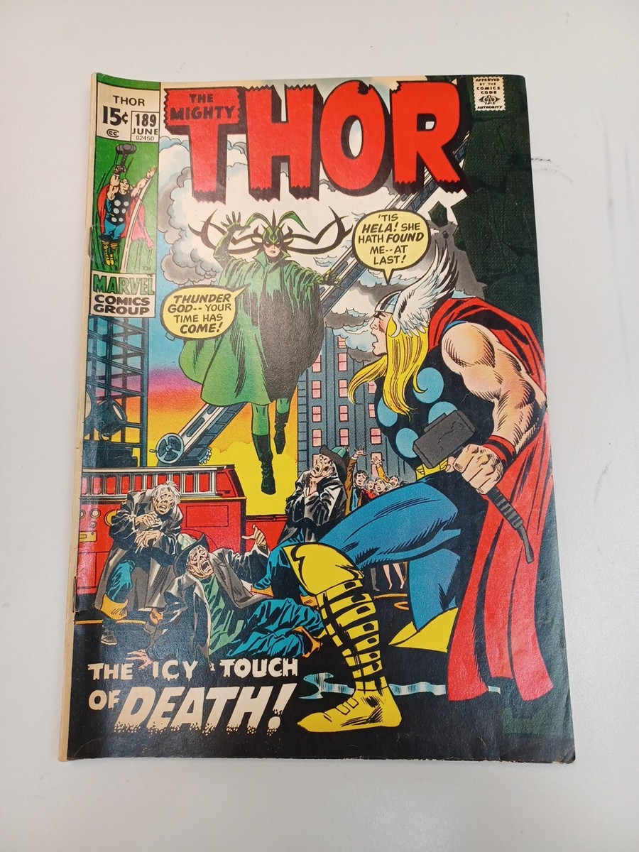 The Mighty Thor 189 1971 Marvel Comics VF- Hela Stan Lee Buscema
