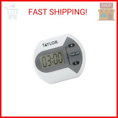 Taylor Digital Timer Counts Up and Down for School, Learning, Projects, and Kitc