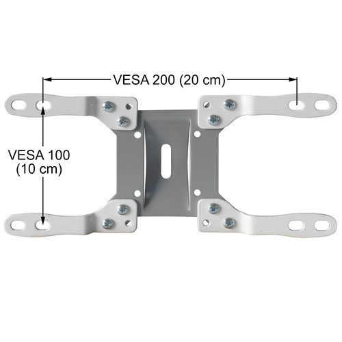 VESA Adapterplatte weiß VESA 100x100 auf VESA 200x200 Erweiterung Adapter - Picture 3 of 10